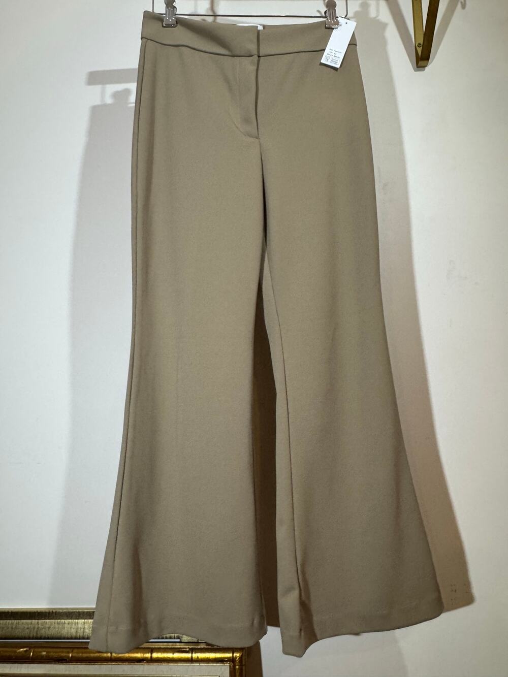Size 8 NWT DKNY Flared Taupe Trousers